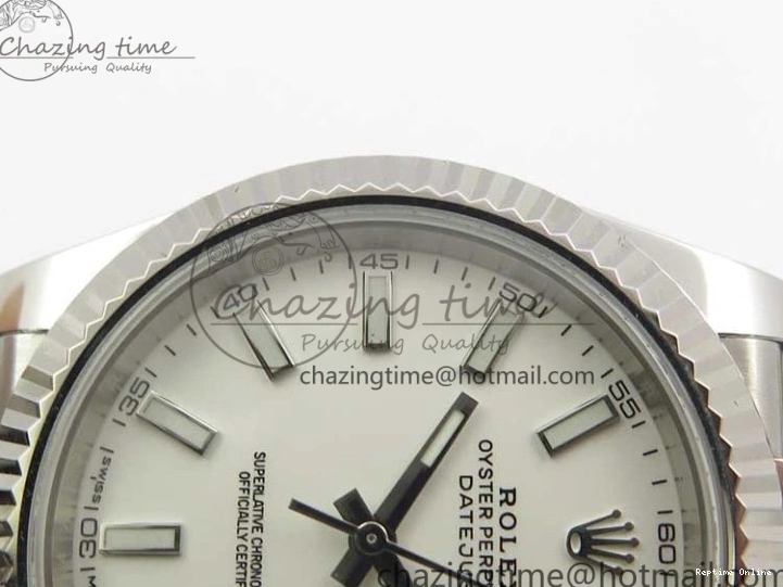 0202 Effortless DateJust 126334 SS Noob 1:1 904L Best Edition White Dial Stick Markers on Jubilee Bracelet A 3160